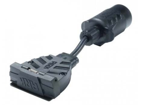 7 Pin Round Socket to 7 Pin Flat Trailer Adaptor