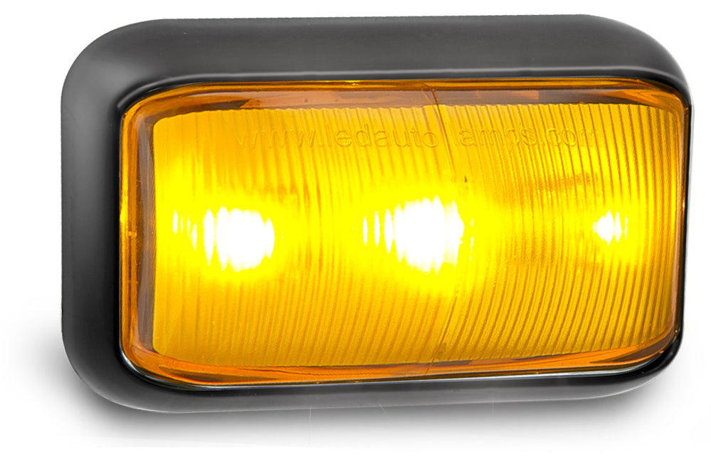 Marker Lamps - Bracket Mount Clip in Lens - Amber - 58 Series