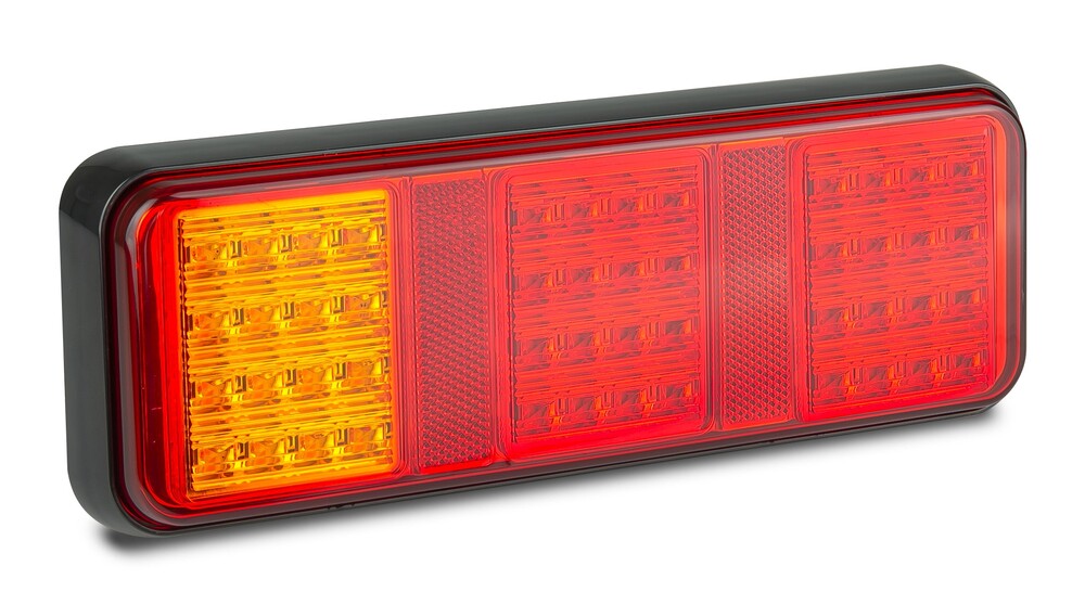 Triple Rear Lamp - With Inbuilt Reflector - Amber-Red-Red - 283 Series