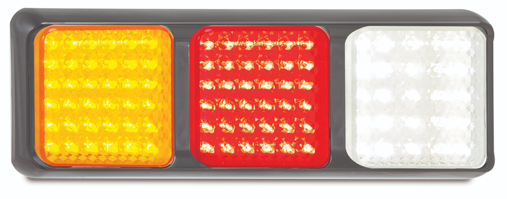Triple Rear Lamp - Amber-Red-White - 80 Series
