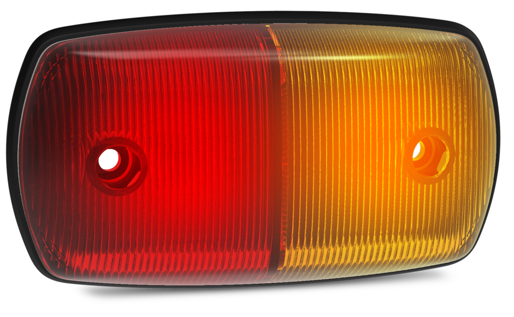 Marker Lamps - Slim Design Screw Fitting - Amber-Red