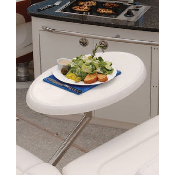 Table Pedestal Side Mount Stainless Steel
