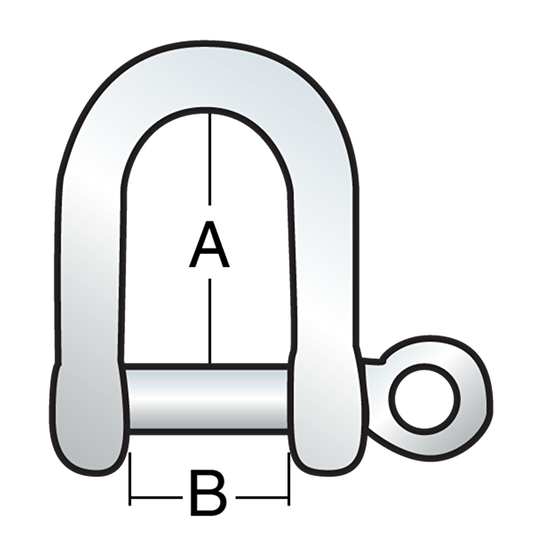 10mm "D" Shackle