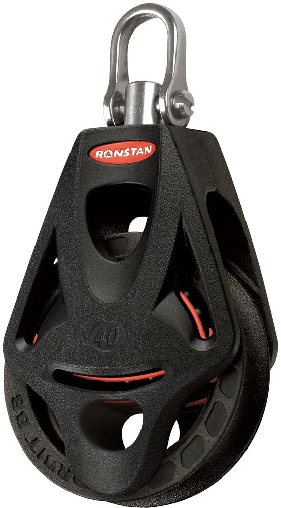 Ronstan Series 40 Orbit Block. Single Swivel Shackle head