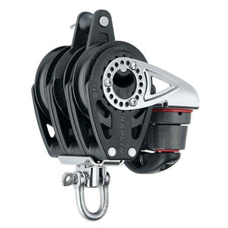 57mm Triple Ratchet Block - Swivel, Becket, Cam Cleat