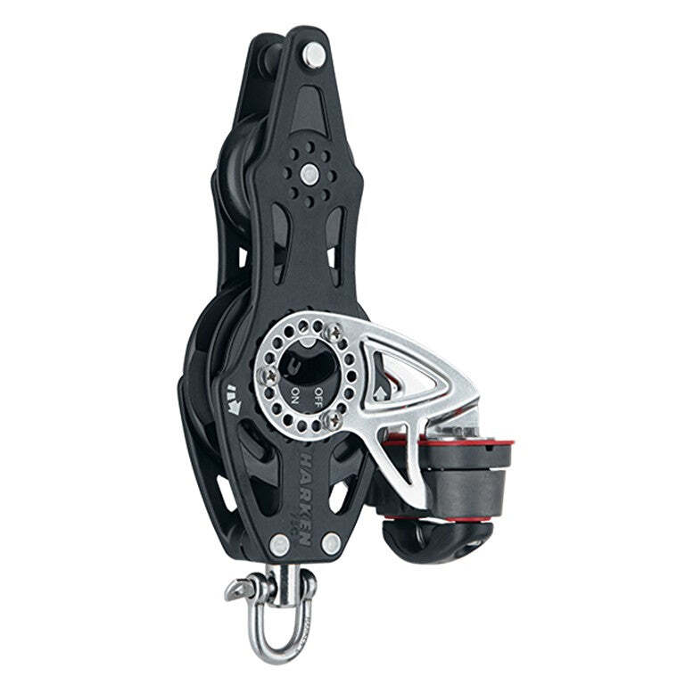 75mm Fiddle Ratchet Block - Swivel, Becket, Cam Cleat