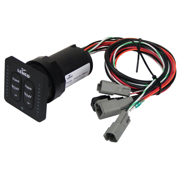 Lenco Trim Tab Switch Kit - LED Indicator Integrated