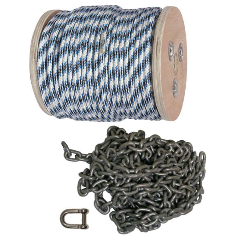Double Braid Anchor Rope and Chain Kits