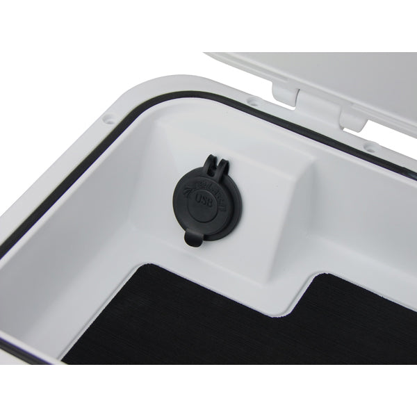 Glove Box with Dual USB Charger