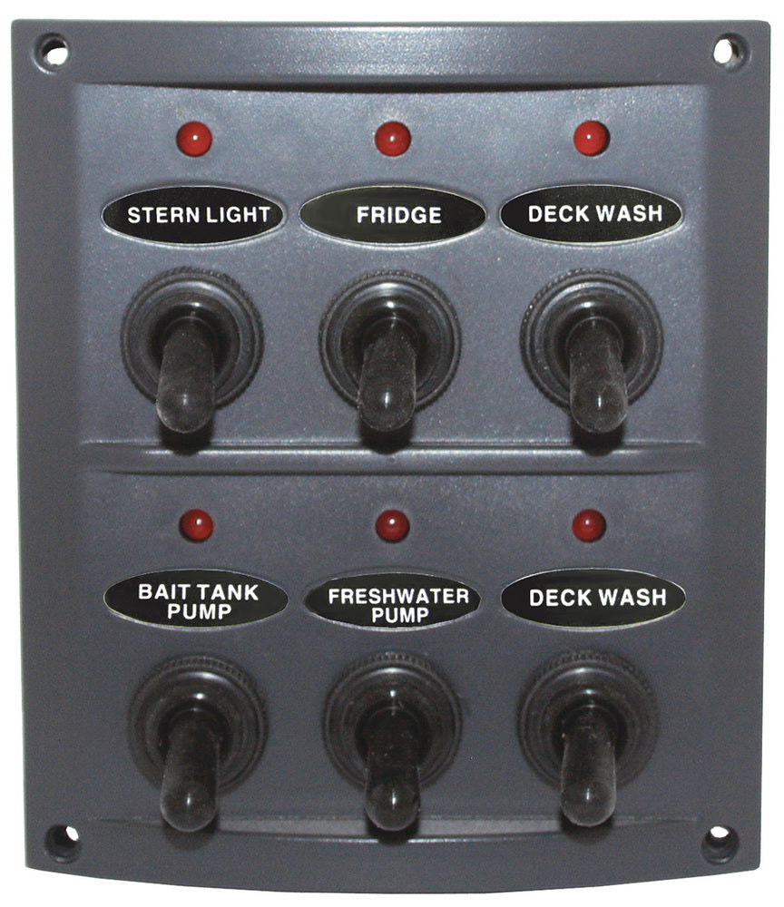 Splashproof Switch Panel Grey