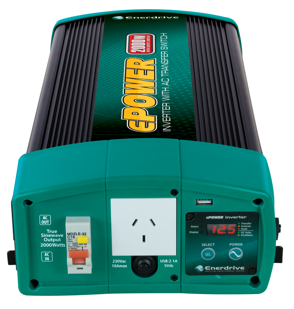 ePower 2000W 12V True Sine Wave Inverter