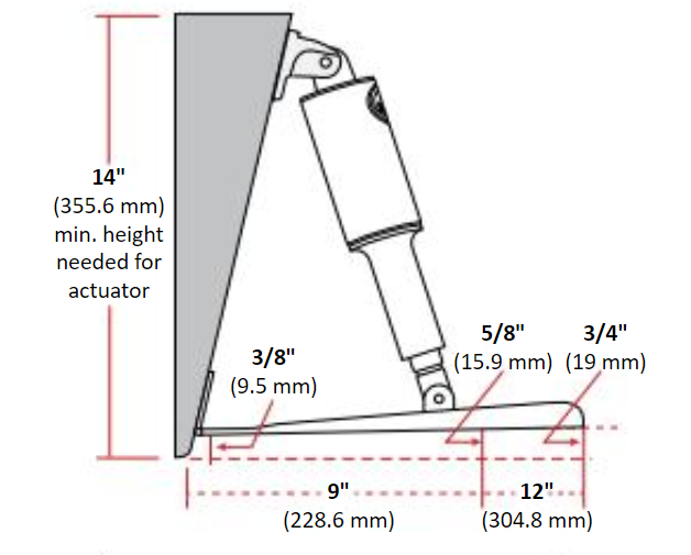 Lenco Standard Trim Tab Kit with Standard Switch