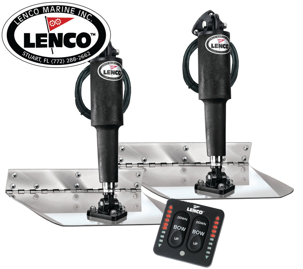 Lenco Trim Tab Electro Polished Standard Kits
