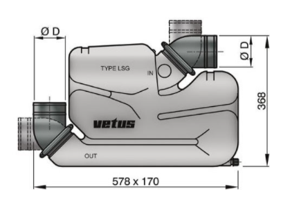 Vetus Waterlock With Check Valve