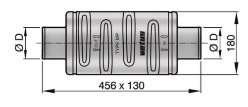 Vetus Exhaust Muffler