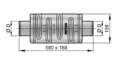 Vetus Exhaust Muffler