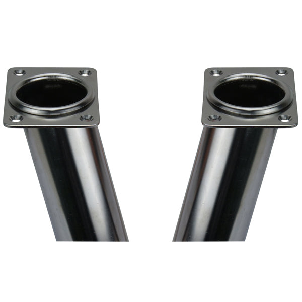 Rectangle Flush Stainless Rod Holders