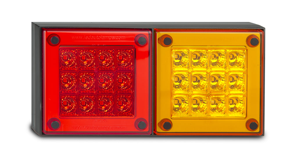 Double Rear Lamp - Amber-Red - Economical Design - 275 Series