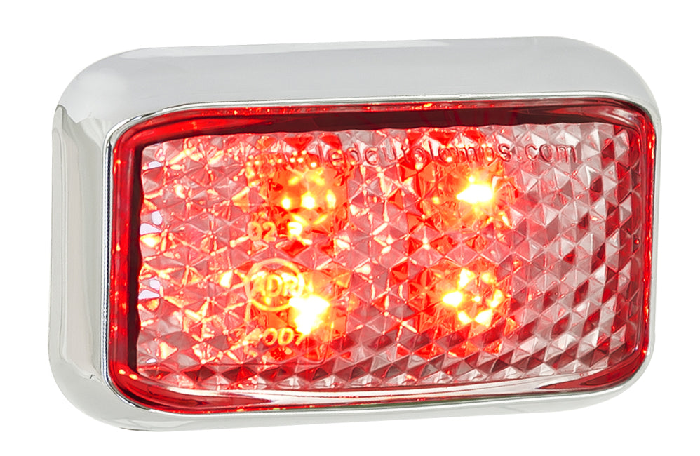 Marker Lamps in Coloured Lens - Red - 35 Series