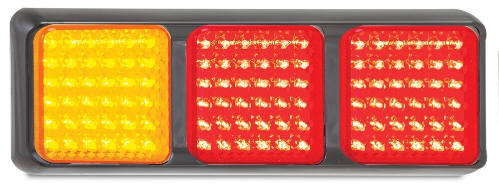 Triple Rear Lamp - Amber-Red-Red - 80 Series