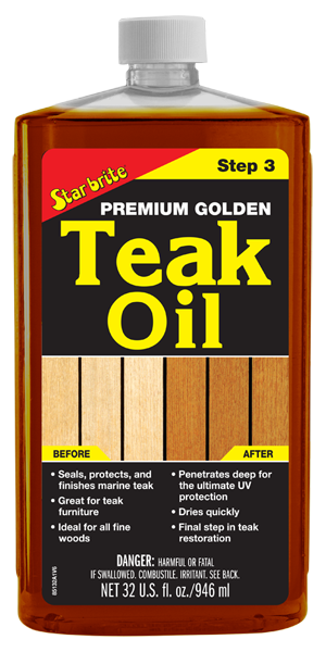 Premium Golden Teak Oil Step 3