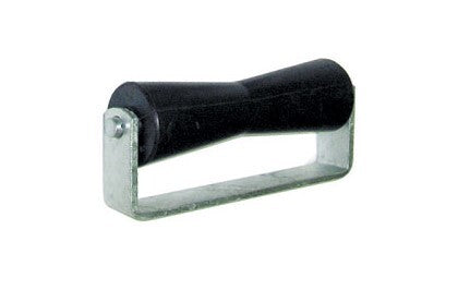 8" Flat Bracket & Black Roller Assemblies