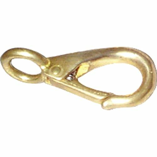 Brass Fixed Eye Snap Hook