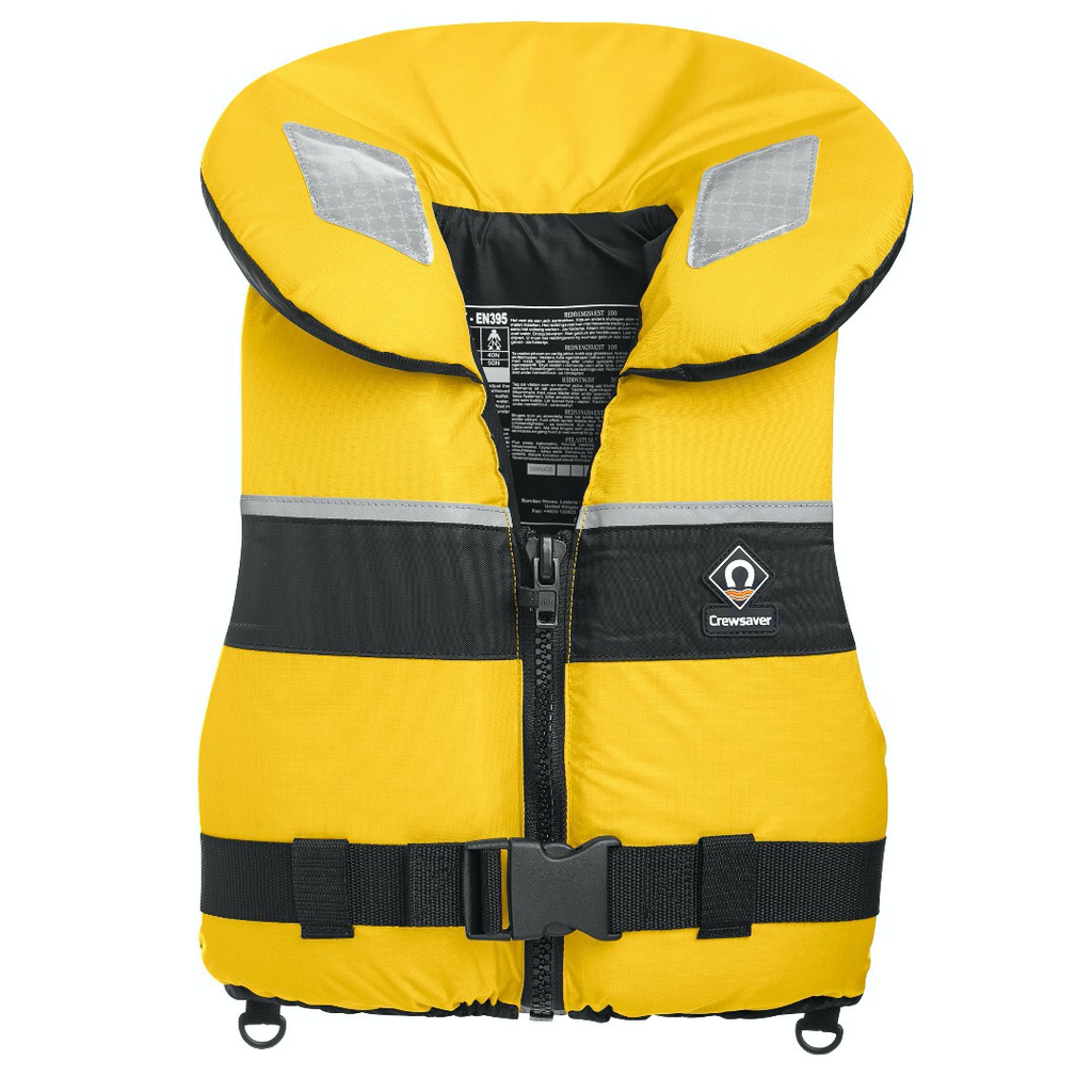 Crewsaver - Spiral 100N Child Lifejaclet - Large - Front Zip Yellow/Blue - Chest Measurement 107-117cm - 40kg+
